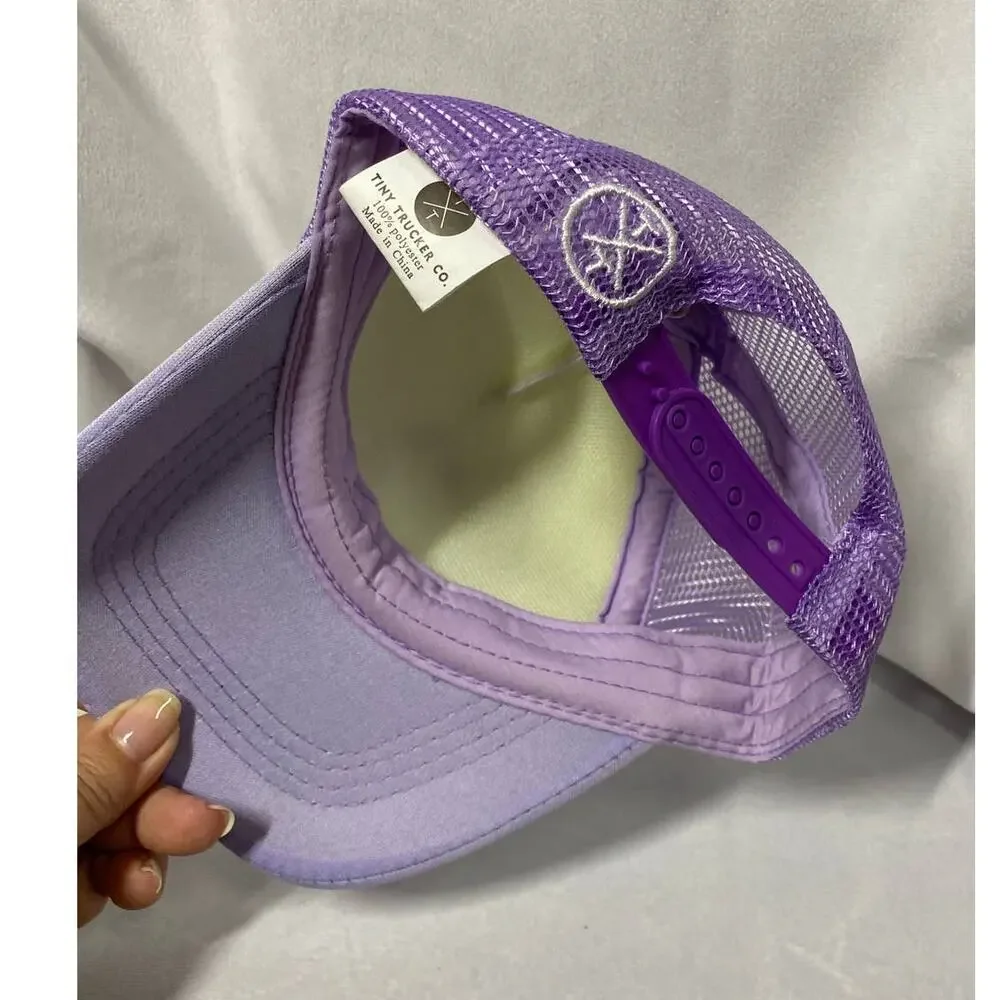 One Baby Trucker Hat I'm a Unicorn Purple & White NEW